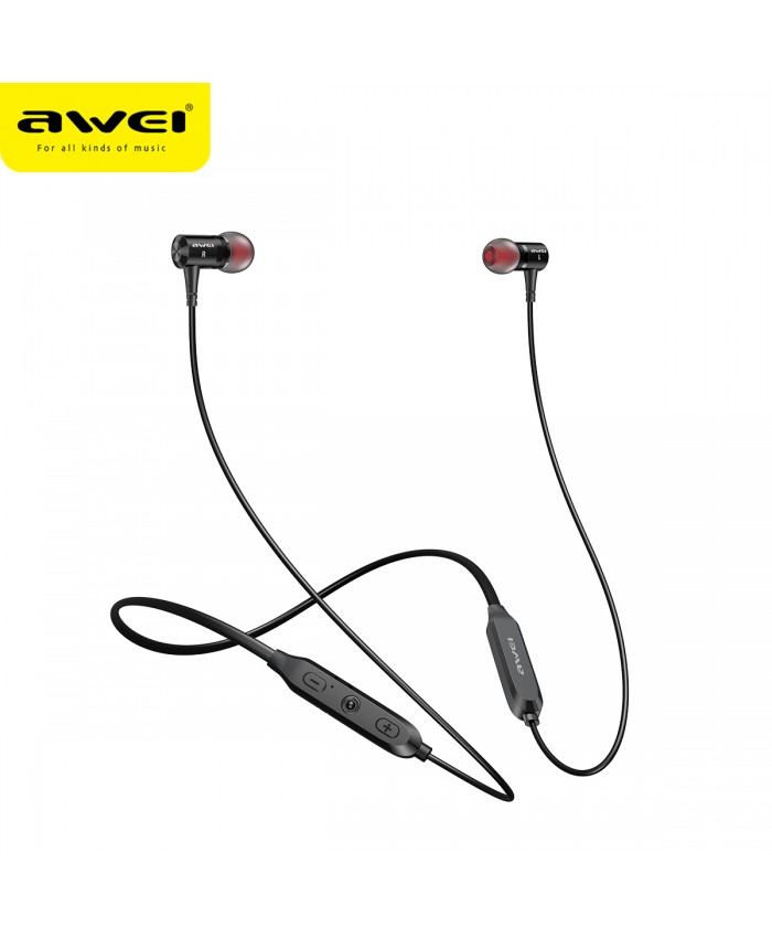 AWEI G40BL Stereo bluetooth Earphone Sports Hands Free 3D Stereo Earphone With Mic Noise Cancelling Wireless Earbuds